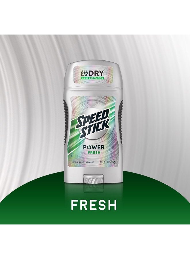 Speed Stick Antiperspirant/Deodorant, Fresh Scent, 3 Ounce Stick (00022200951029) - Image 3