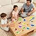 HOOJOJO 28 Fly Cards4 Fly Swatter Fly Swatting Games Sight Words Games Math Game for Kids Blank CardsErasable Card 4 Inch - Image 4