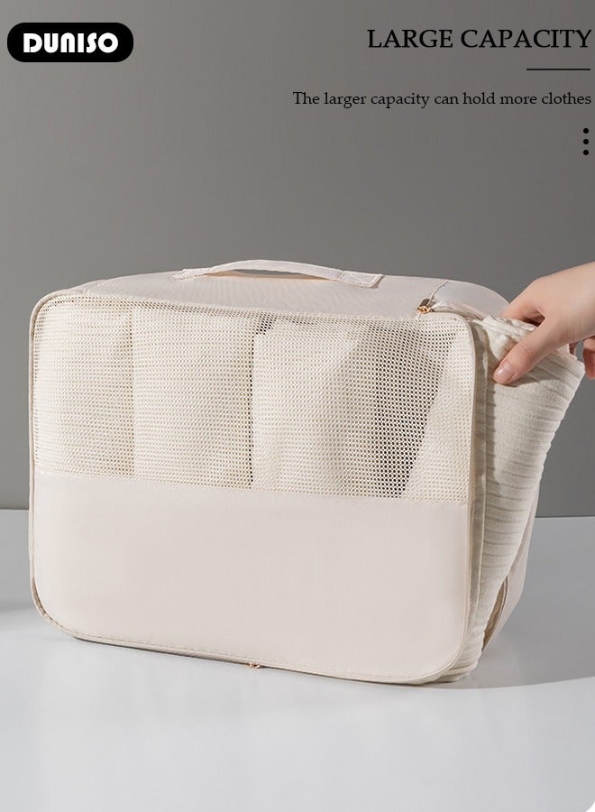 DUNISO 8 Piece Travel Organizer Bags for Luggage, Waterproof and Durable Travel Bags,  Packing Cubes for Travel,  Compression Cubes for Suitcases, Travel Bags  for Clothes, Toiletries, Clothing, Underwear  - Image 5