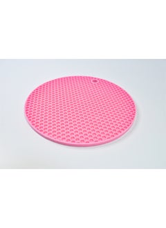 Afili Home Practical Silicone Trivet Honeycomb Patterned Kalburabastı Mold Round Colored Silicone Trivet - 1 Piece  - Image 3