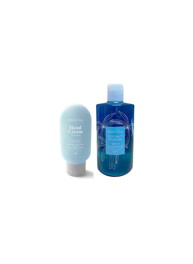 إيسنشالز جل الاستحمام بجوز الهند وكريم اليد بجوز الهند