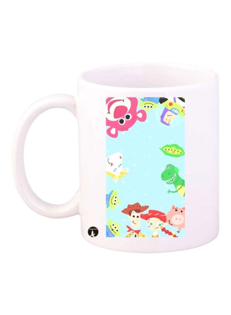 RKN Toy Story 3 Printed Mug White/Pink/Green Standard Size