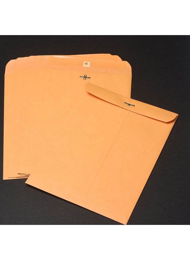1InTheOffice - Manilla Envelopes Brown Clasp Envelopes 9X12 Moistureactivated Glue Adhesive Catalog Envelopes For Filing Storing Mailing Documents 9L X 12H (12/Pack) - Image 1