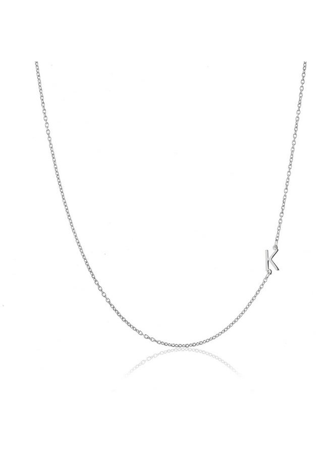 Sterling Silver Side Mini Initial Necklace K - pzsku/Z0FB9967118850D5E04ACZ/45/_/1735214523/49d6cb18-59e3-4798-a1d4-8f0119b174fa