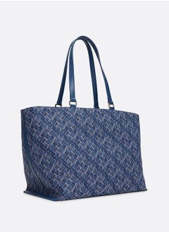 Tommy Hilfiger Plus TH Monogram Jacquard Canvas Tote  - Image 5