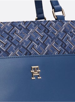Tommy Hilfiger Plus TH Monogram Jacquard Canvas Tote  - Image 4