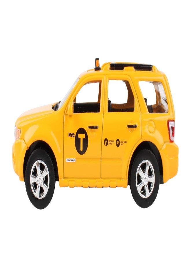 Daron NYC DIE-CASTFORD Escape Taxi 1/43 (NY73310), Yellow, Black - Image 5