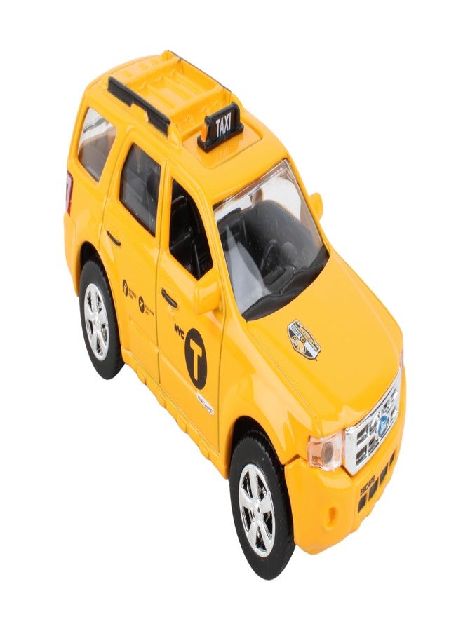 Daron NYC DIE-CASTFORD Escape Taxi 1/43 (NY73310), Yellow, Black - Image 2