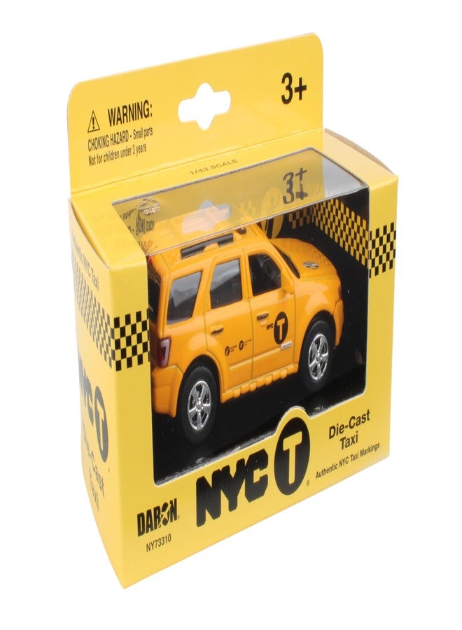 Daron NYC DIE-CASTFORD Escape Taxi 1/43 (NY73310), Yellow, Black - Image 1