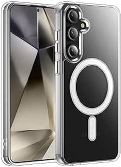 [ Samsung Galaxy S24 plus ] Clear Case for Samsung Galaxy S24 Plus, Compatible with Magsafe Charging, Ultra Thin Shockproof Protective Case for S24 Plus (Clear)