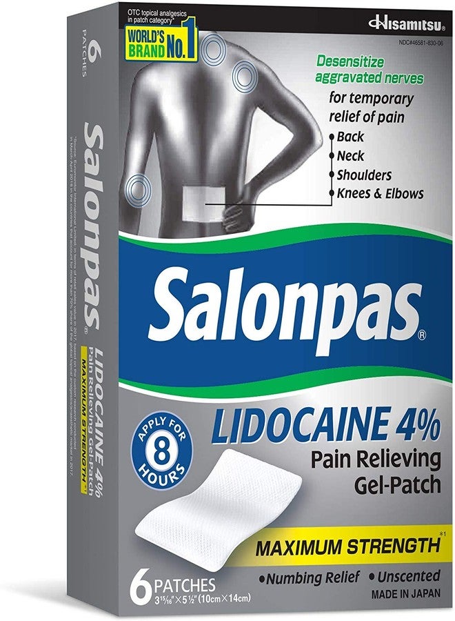 Salonpas لصقات سالونباس ليدوكائين (حزمة 5) جل مسكن للألم بقوة قصوى! - Image 3