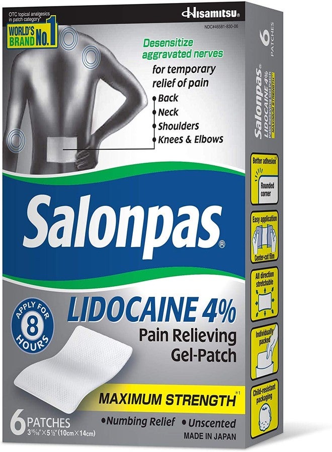 Salonpas لصقات سالونباس ليدوكائين (حزمة 5) جل مسكن للألم بقوة قصوى! - Image 4