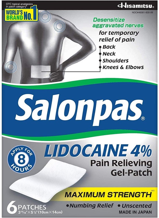 Salonpas لصقات سالونباس ليدوكائين (حزمة 5) جل مسكن للألم بقوة قصوى! - Image 1