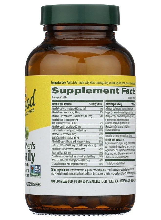 MEGAFOOD Men's One Daily, 72 CT - Image 4