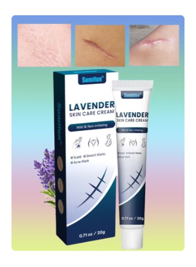 Sumifun Lavender Skin Care Cream 20g – Mild & Non-Irritating | For Scalds, Stretch Marks & Acne Marks - Image 3