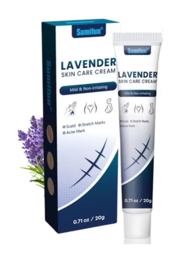 Sumifun Lavender Skin Care Cream 20g – Mild & Non-Irritating | For Scalds, Stretch Marks & Acne Marks - Image 1