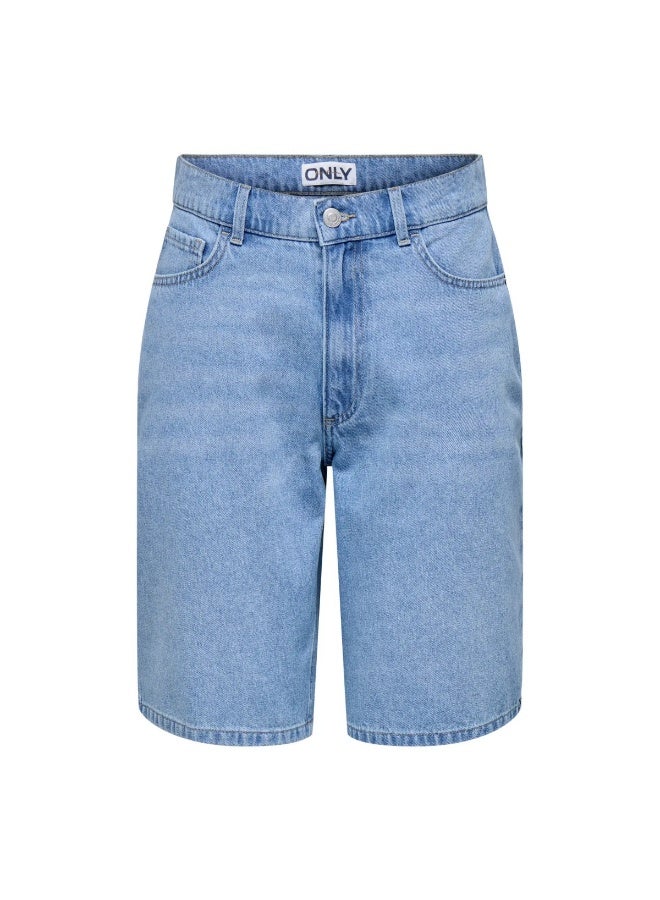 ONLY ONLMERLA HW LONG SHORTS DNM AKM MOCH - Image 1