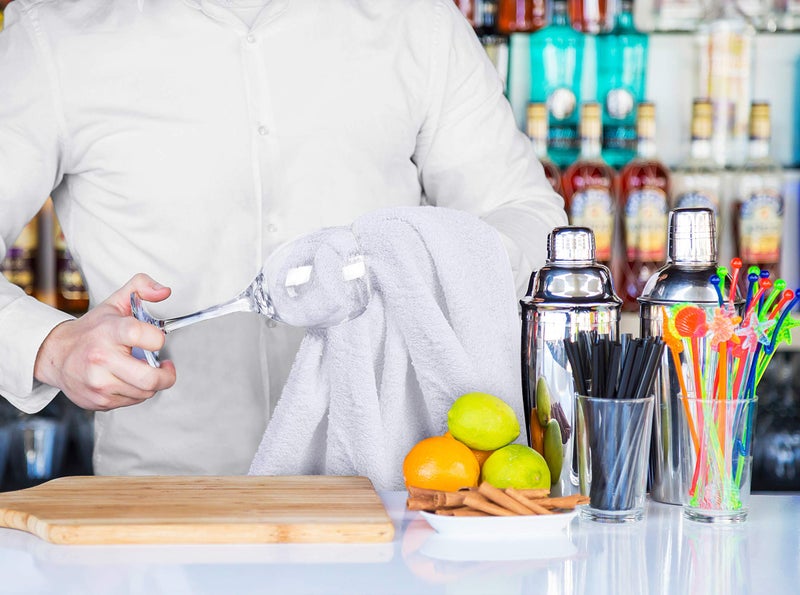 Utopia Towels Kitchen Bar Mops, Pack of 12, 16 by 19 Inches, 100% Cotton Super Absorbent White Towels, Multi-Purpose Cleaning Towels for Home and Kitchen Bars - Image 3