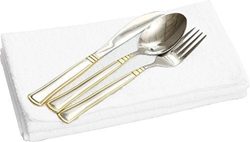 Utopia Towels Kitchen Bar Mops, Pack of 12, 16 by 19 Inches, 100% Cotton Super Absorbent White Towels, Multi-Purpose Cleaning Towels for Home and Kitchen Bars - Image 4