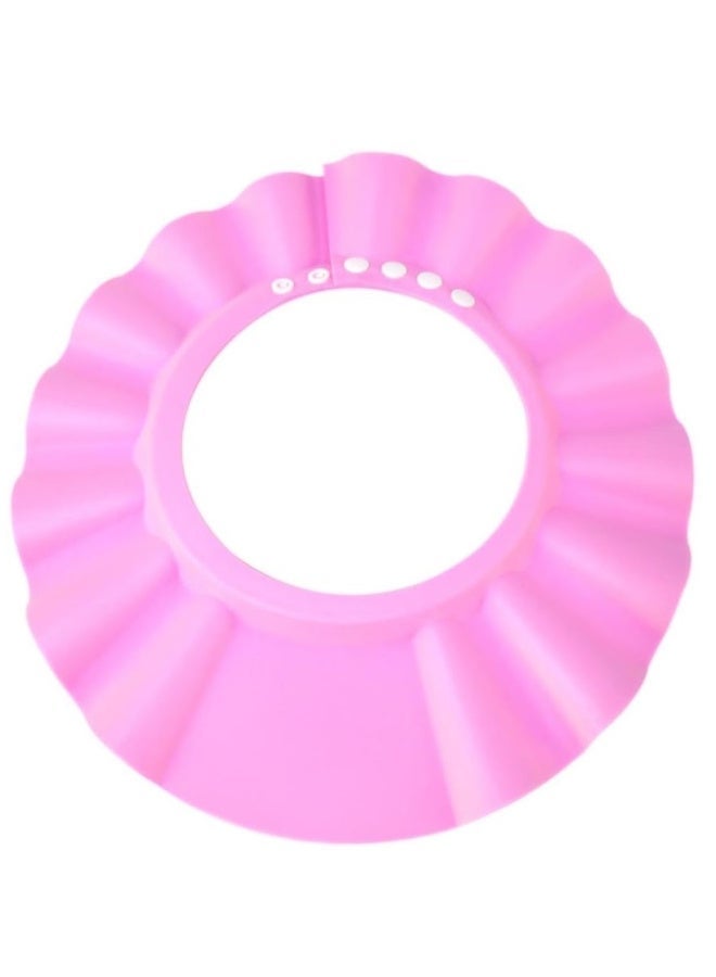 MiniMe Soft EVA Baby Bath Visor | 4‑Snap Adjustable | pink | Shields Eyes & Ears From Water & Shampoo | Lightweight, Flexible & Quick‑Dry | Fits 0‑6 Years | Doubles as Pool &Beach Sun Hat - Image 1