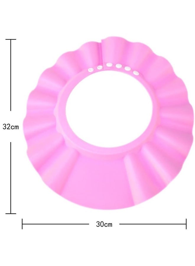 MiniMe Soft EVA Baby Bath Visor | 4‑Snap Adjustable | pink | Shields Eyes & Ears From Water & Shampoo | Lightweight, Flexible & Quick‑Dry | Fits 0‑6 Years | Doubles as Pool &Beach Sun Hat - Image 3