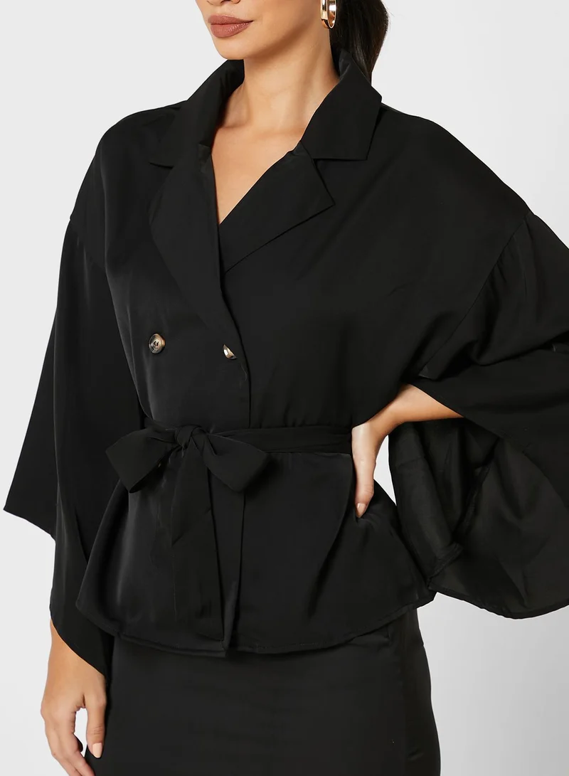 ELLA Self Tie Wrap Top