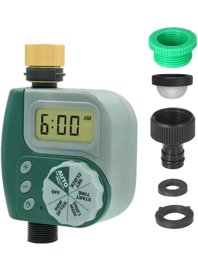 NIBEMINENT Weatherproof Automatic Irrigation Controller Green - Image 1
