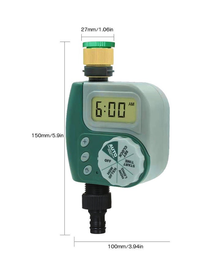 NIBEMINENT Weatherproof Automatic Irrigation Controller Green - Image 4