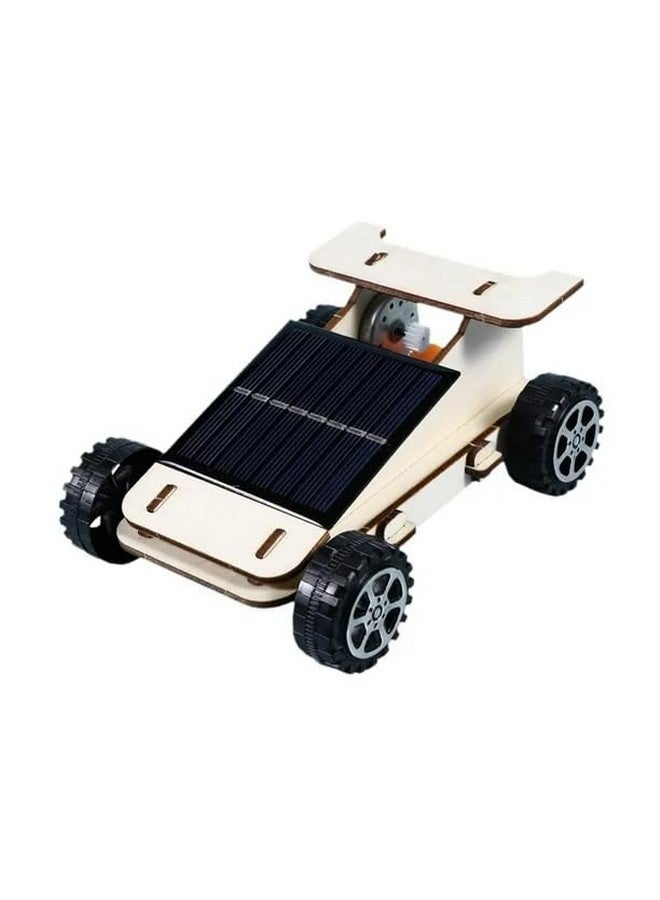 Electrobot DIY STEM Wooden Solar Car Kit - Educational Science Project for Kids, Build and Learn Solar-Powered Vehicles - Image 1