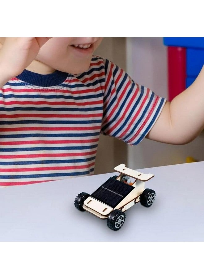 Electrobot DIY STEM Wooden Solar Car Kit - Educational Science Project for Kids, Build and Learn Solar-Powered Vehicles - Image 4