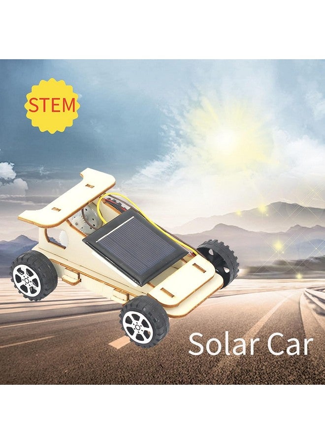 Electrobot DIY STEM Wooden Solar Car Kit - Educational Science Project for Kids, Build and Learn Solar-Powered Vehicles - Image 3