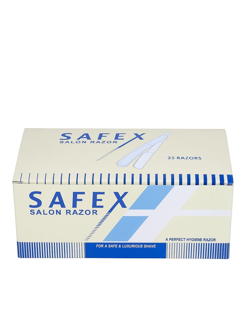 TREET Treet Safex Disposable Professional Salon Razors - Box of 25 for Luxurious Shaving  - Image 1