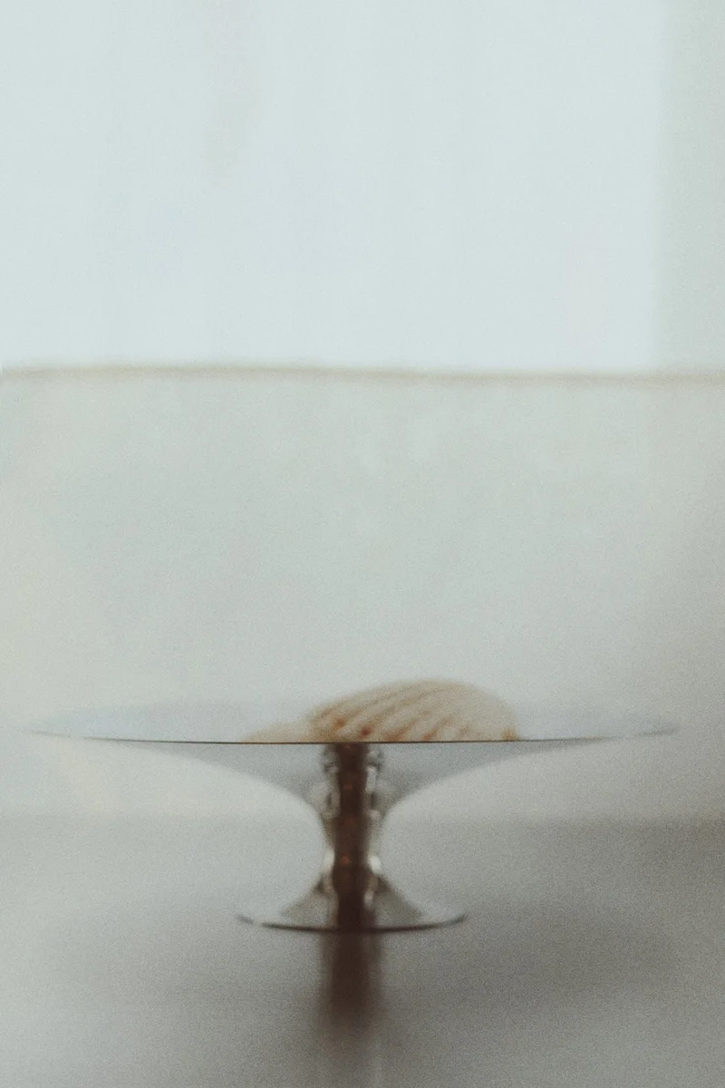 H&M Footed stainless steel bowl