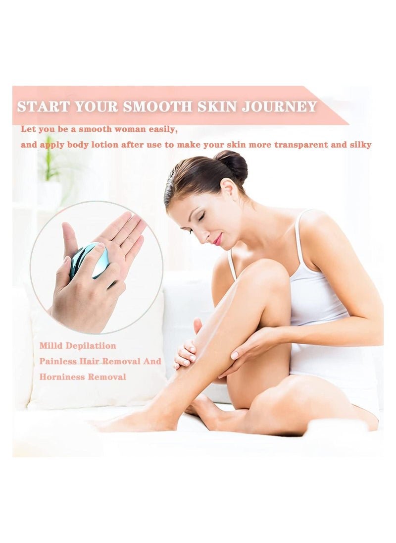 Generic - Crystal Hair Eraser,Magic Crystal Hair Removal,Exfoliation Painless Hair Removal Tool for Men & Women,Soft Smooth, Full Body Hair Removal, Magic Hair Eraser, Quick and Easy Hair Removal Tool. - Image 1
