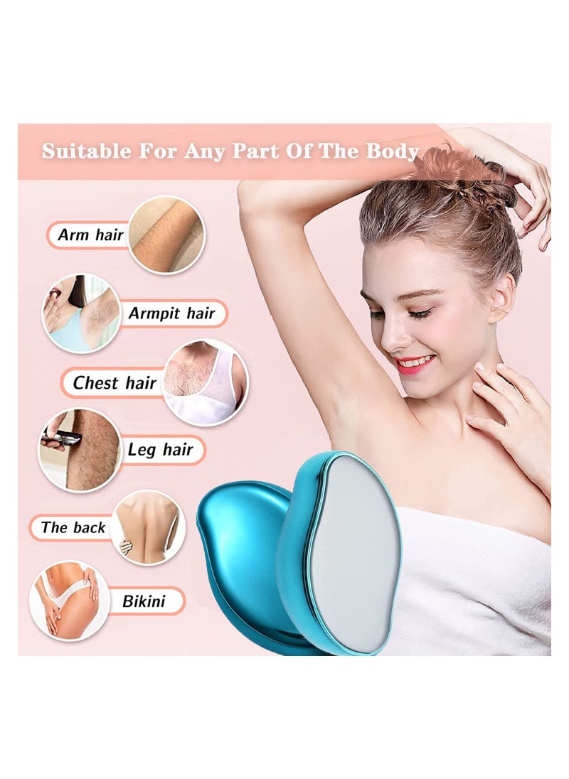 Generic - Crystal Hair Eraser,Magic Crystal Hair Removal,Exfoliation Painless Hair Removal Tool for Men & Women,Soft Smooth, Full Body Hair Removal, Magic Hair Eraser, Quick and Easy Hair Removal Tool. - Image 1