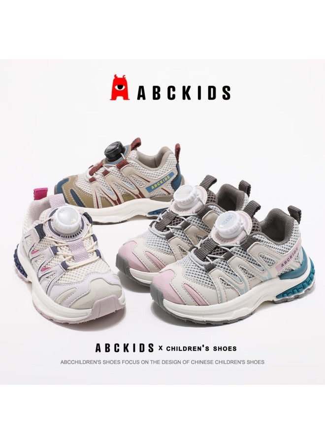 Abc Kids Children's Sports Shoes Autumn Kids Casual Boys Girls Outdoor Running Shoes 3534 Gray/pink Size 35 - Image 5