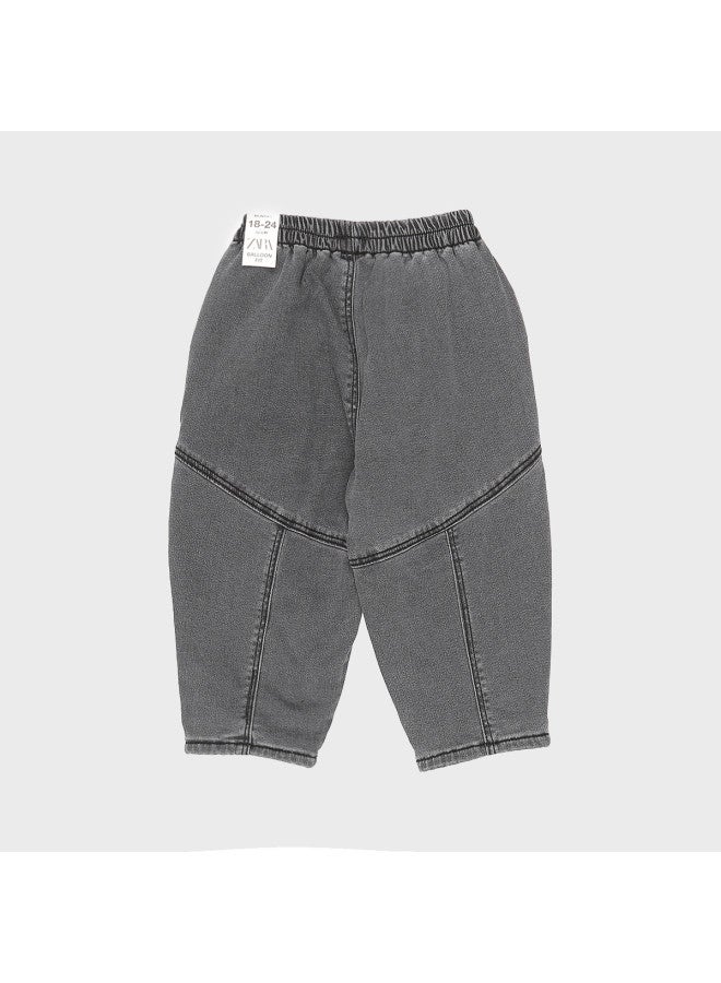 Zara Kids' Comfortable Stylish Fleece-lined Cargo Pants - Image 3