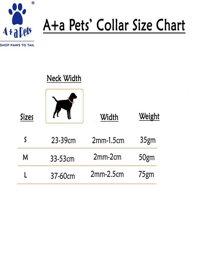 A+a Pets' Skin Friendly Dog Collar (Pink/Blue, Small) - Image 3