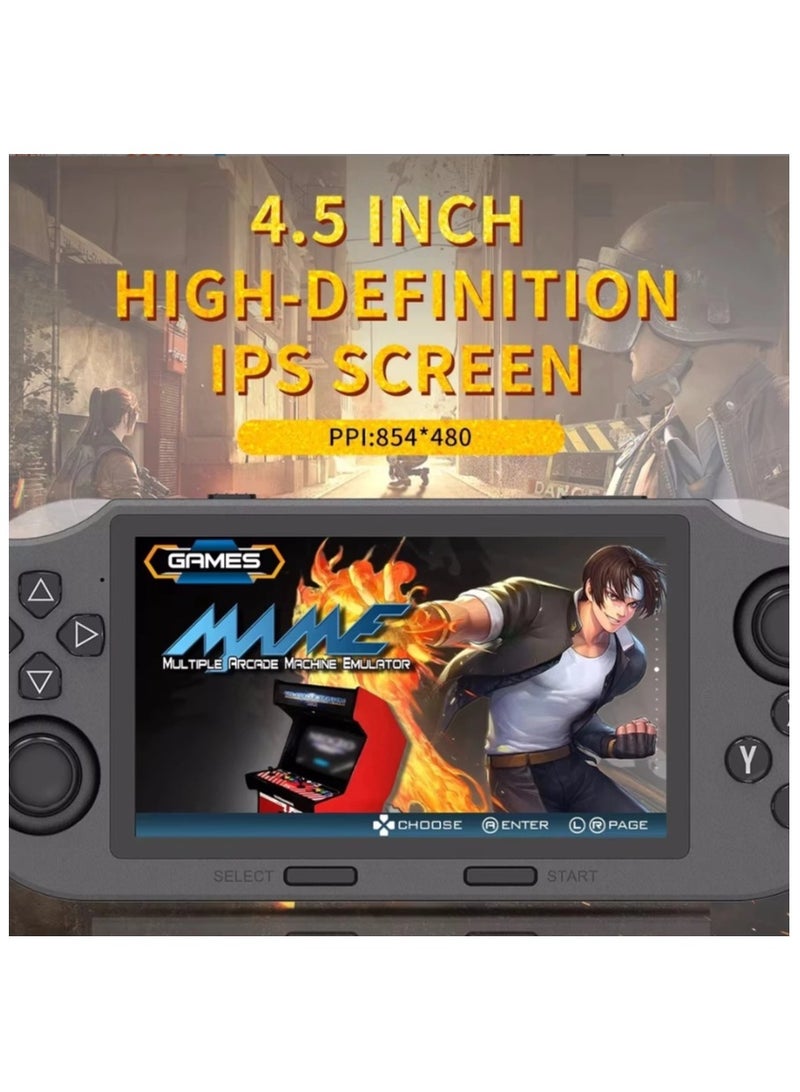 4.5 Inch PSP  Portable Handheld HD Gaming Console Set, 20000+ Classic Retro Arcade Games,With 2 Game Controllers， Multiple Simulators HD Games Retro Video Console - Image 3
