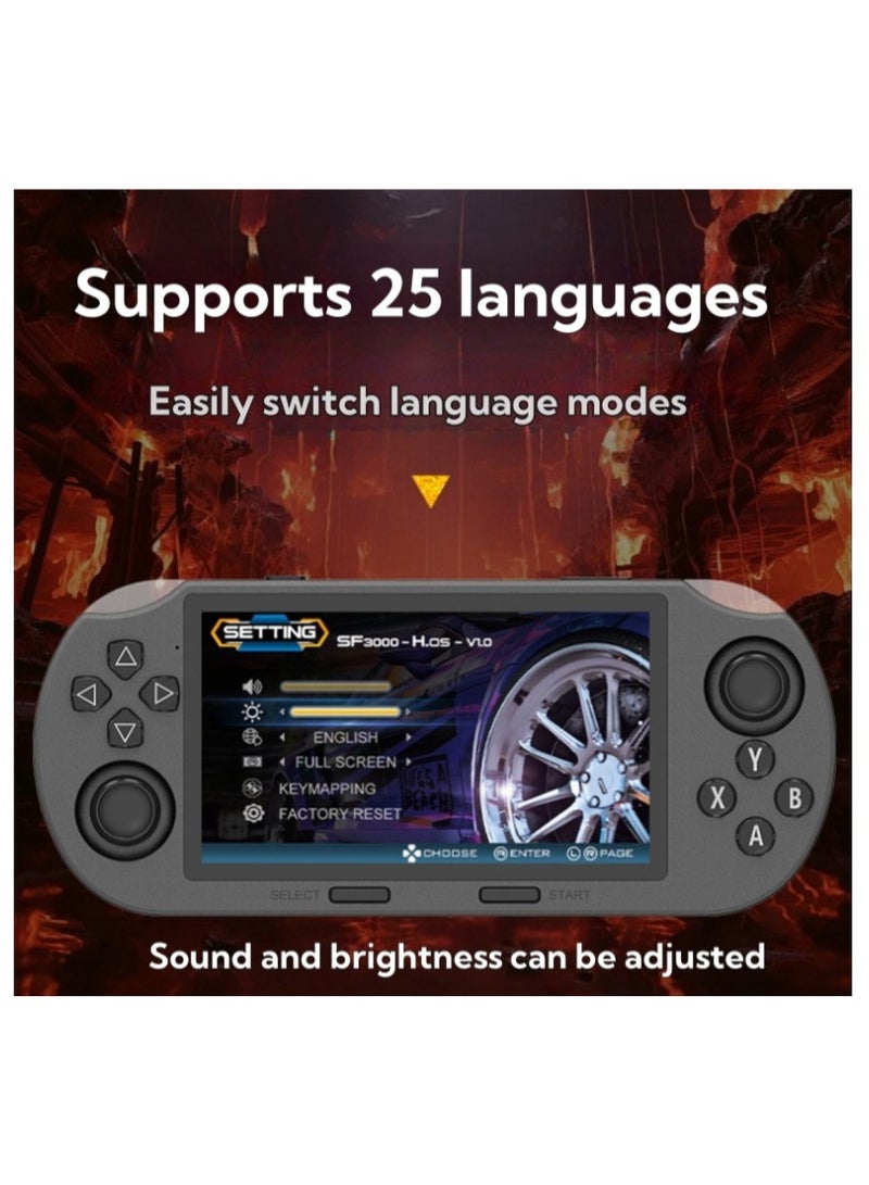 4.5 Inch PSP  Portable Handheld HD Gaming Console Set, 20000+ Classic Retro Arcade Games,With 2 Game Controllers， Multiple Simulators HD Games Retro Video Console - Image 5