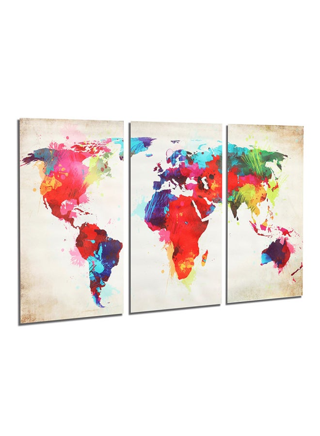 World Map Abstract Digital Painting - Image 1