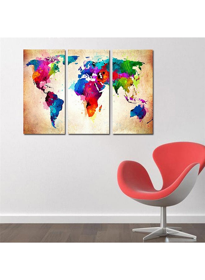 World Map Abstract Digital Painting - Image 2