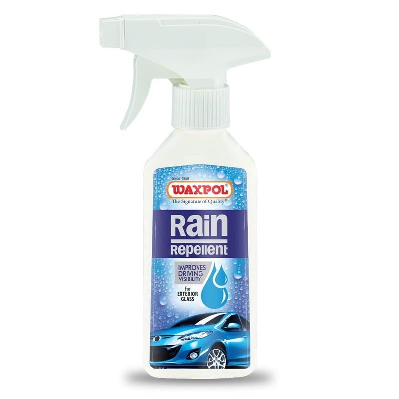 Waxpol Car Rain Repellent 200 ml Enhanced visibility in the Rain, Perfect for Monsoon Season for Exterior Glass Surface Including Motorbike Helmets - Image 1