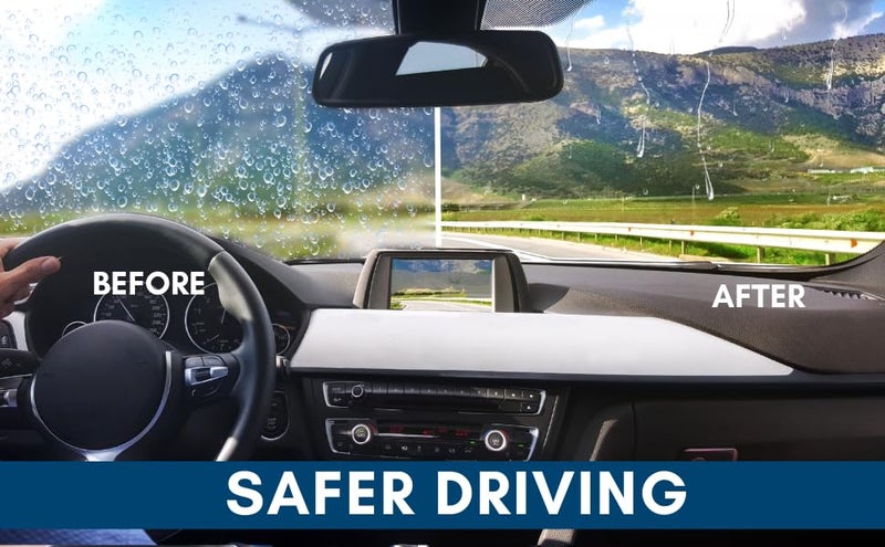 Waxpol Car Rain Repellent 200 ml Enhanced visibility in the Rain, Perfect for Monsoon Season for Exterior Glass Surface Including Motorbike Helmets - Image 2