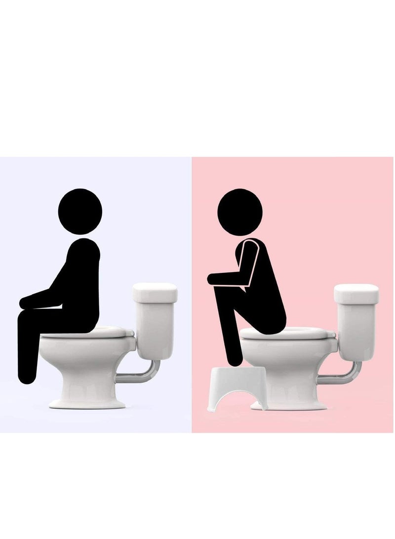 JAJEEK Step Stool - Western Toilet Portable Potty Training Seat for Kids & Adults, Comfortable, Durable, and Easy to Use - White, Large Size for Enhanced Comfort and Support  - Image 5