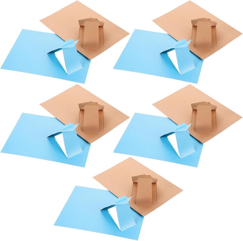 10pcs 7-inch Paper Picture Frames Colorful Photo Holders with Easel Stand DIY Decorative Cardboard Frames for Party Decor and Home Display Random Color - Image 1