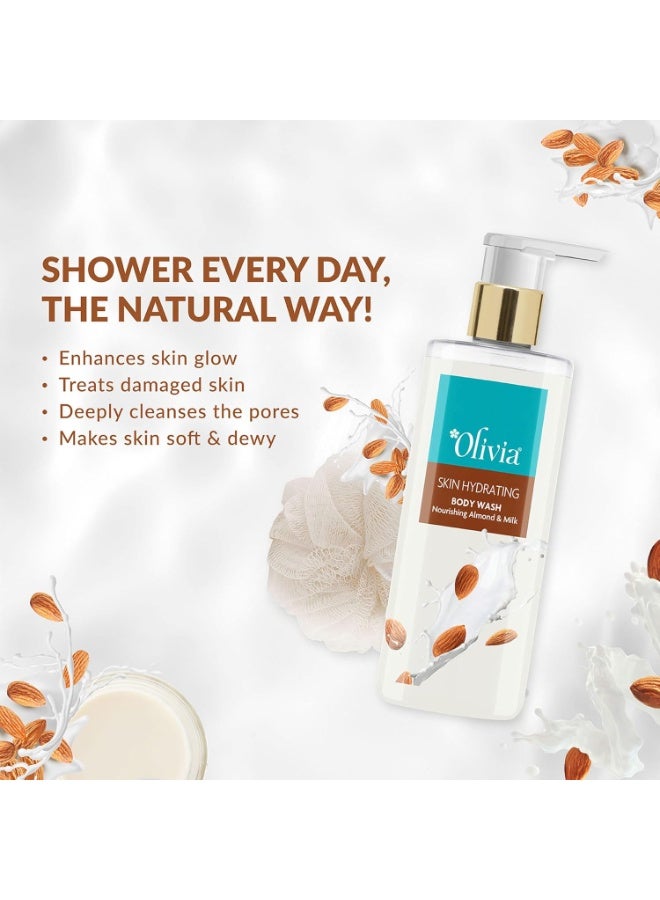 Olivia Body Wash, Skin Hyderating Shower Gel With Nourishing Almond-Milk 250Ml - Free From Paraben, Silicone, Harmful Chemicals - Image 3