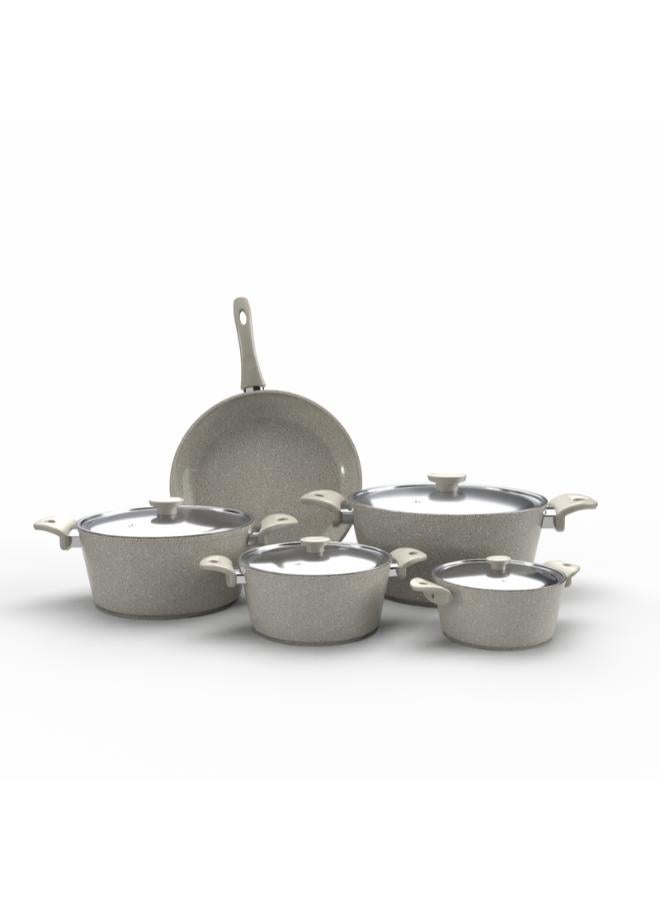 توب شيف مجموعة من 9  قطع أواني طهي من الجرانيت - Image 1