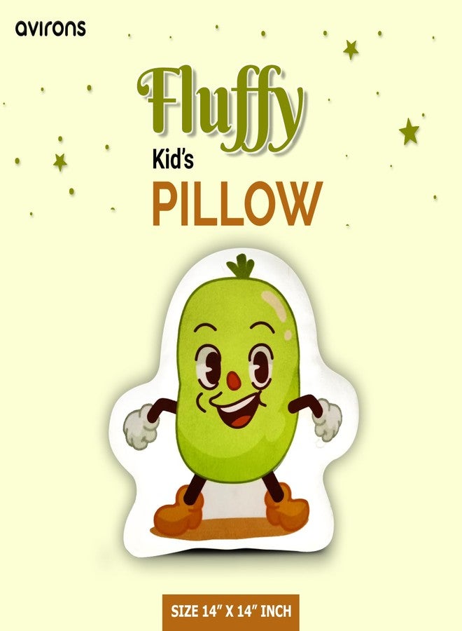 Avirons Fun and Snuggly Beans Pillow for Kids - Soft, Plush, and Playful Companion Ideal for Sleep, Play, or Relaxing, Adding Vegetable-Themed Comfort to Every Child’s Space - Image 4
