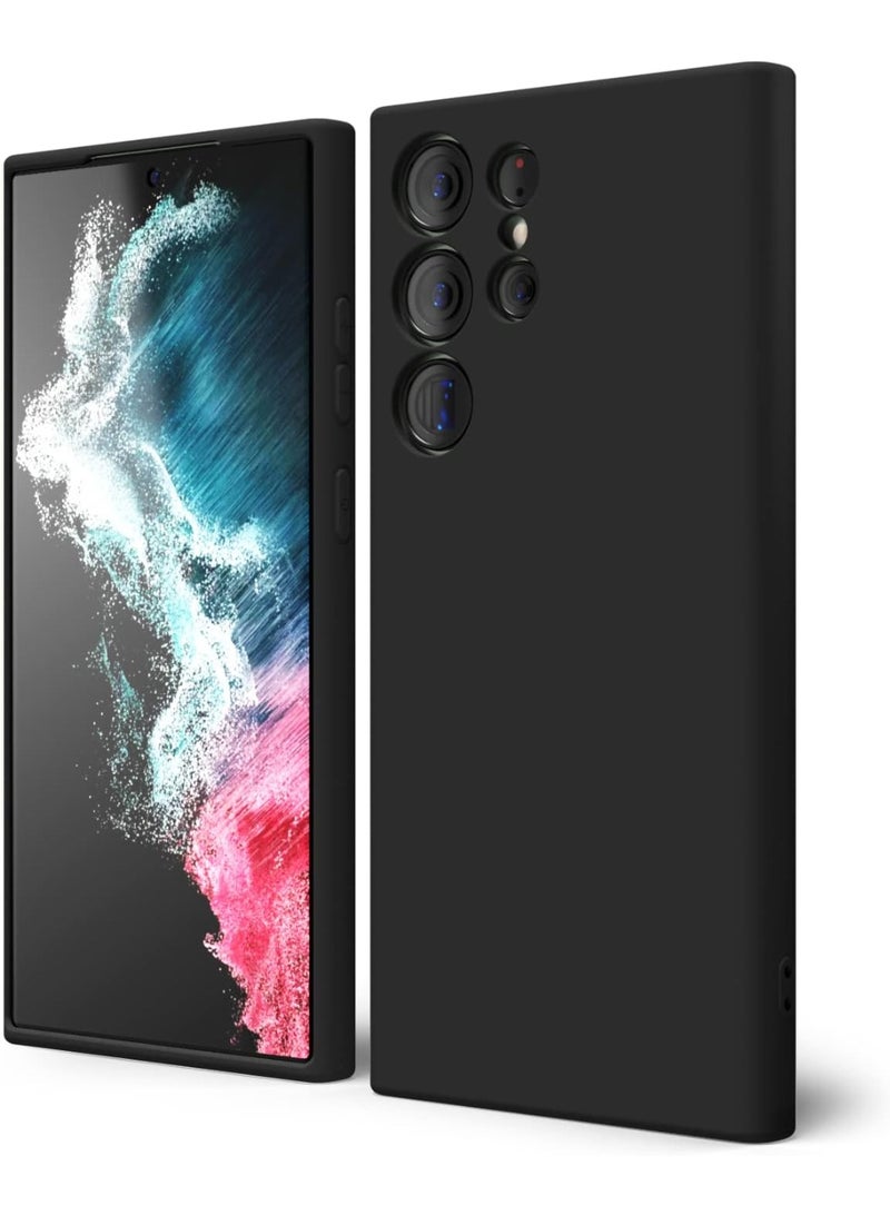 ملبوس حافظة هاتف سامسونج جالاكسي S22 الترا من السليكون السائل النحيف والناعم، غطاء مطاطي بسيط وسلس لهاتف سامسونج جالاكسي S22 الترا 6.8 بوصة. - Image 1